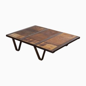 Mesa de centro industrial baja, años 70