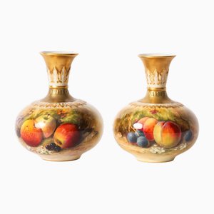 Miniature Vases by William Ricketts for Royal Worcester, 1920s, Set of 2