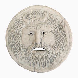 Vintage Mouth of Truth Wall Sculpture by Domenico Persiani, Rome