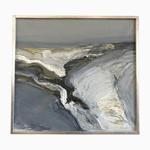 Contours of the Earth, Oil Painting, Framed