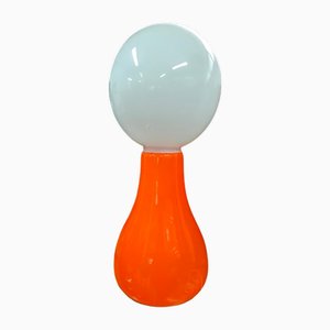 Birillo Floor Lamp in Opaline Glass with Double Lighting from Rarissima, 1960s
