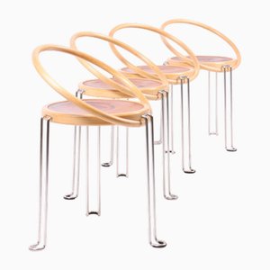 Side Chairs by Börge Lindau, 1980s, Set of 4
