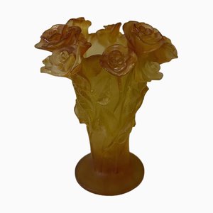 Glass Paste Vase by Jean Daum for Daum, 2010s