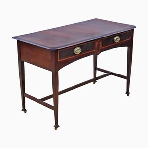 Antiker Schreibtisch oder Frisiertisch aus Mahagoni mit Intarsien, 1900er