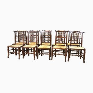 Georgian Farmhouse Kitchen Dining Chairs, 1820s, Set of 10