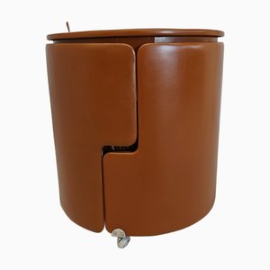 Frisiertisch mit Dilly Dally Ledersessel von Luigi Massoni für Frau, 1970er, 2er Set
