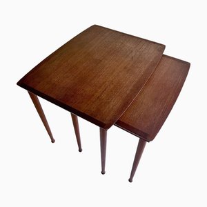 Dänische Vintage Satztische von Moebel Intarsia, 2er Set