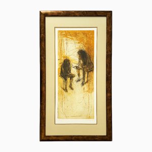 Christophe Hohler, Figures, 2000s, Lithograph, Framed
