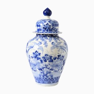 Japanische Seto Porzellanvase aus der Meiji-Zeit, 1900er