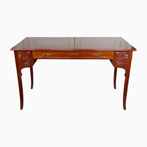 Scrivania Art Nouveau in legno intagliato, Germania, anni '10