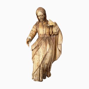 Hispanic Filipino Religious Carving in Birch by San José, 1800s