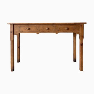 Table Console Antique avec Façade Arquée, Royaume-Uni, 1900s