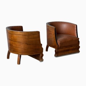 Fauteuils Art Déco, 1930s, Set de 2