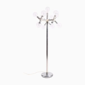 Lampada in metallo con lampadine a forma di stella di Trix & Robert Haussmann per Swisslamps International, anni '70