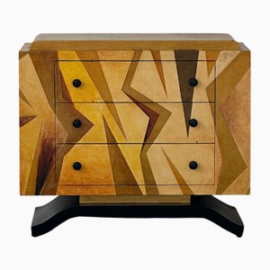 Commode en Bois Peint et Laqué à la Main, 1930s