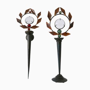 Mark Brazier-Jones Candleholders Model Olympia by Mark Brazier-Jones, 1990s, Set of 2