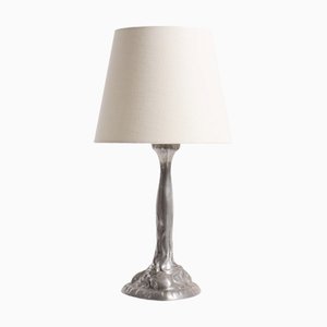 Art Nouveau Danish Pewter Table Lamp by Hertz and Mogens Ballin, 1925