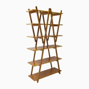 Bookcase in Beech with Matt Finish by Vico Magistretti for Cassina, 1980s