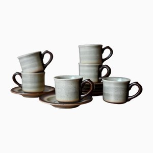 Stoneware Coffee Service, Set of 12