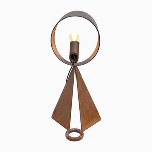 Corten Steel Lamp by Eric Dartois, France, 2000s