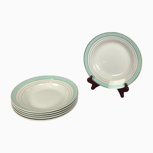 Piatti fondi Régence di Lunéville, fine XIX secolo, set di 6