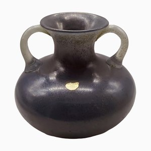 Murano Glass Amphora Vase attributed to Archimede Seguso, Italy, 1960s