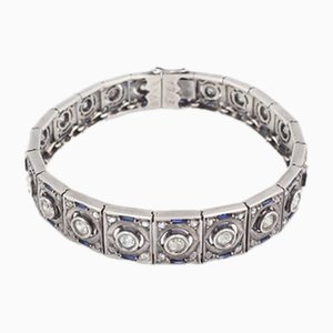 Art Deco Saphir Armband
