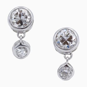 Vintage Diamond Stud Earrings, Set of 2