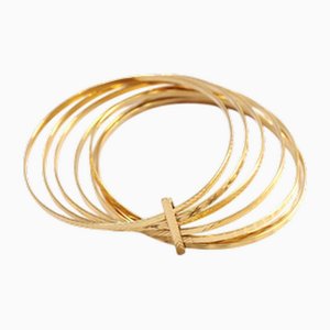 Brazalete semanal vintage de oro de 18 kt