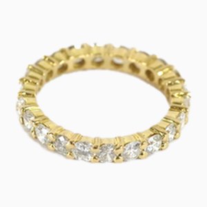 18 Karat Gold and Diamond Eternity Band