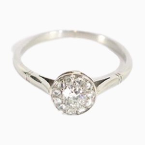 Runder Art Deco Diamantring