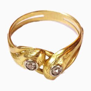 Victorian Double Snake Ring
