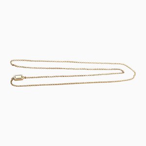 French Long Necklace with Enamel Clasp