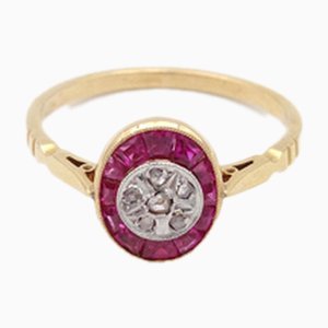 Ovaler französischer Art Deco Ring