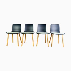 Hal Stühle aus Holz mit Sitzkissen von Jasper Morrison für Vitra, 4 . Set