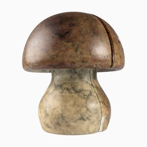 Mid-Century Alabaster Pilz Buchstützen, Italien, 1960er, 2er Set