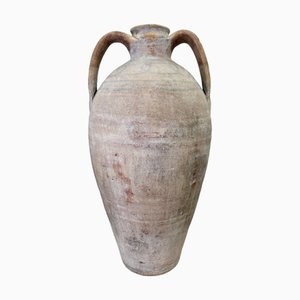 Large Antique Amphora with Swirl Pattern