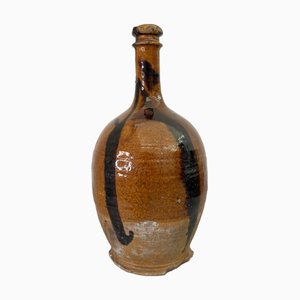 Botella antigua grande a rayas