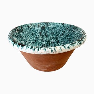 Antique Turquoise Splatter Glaze Passata Bowl