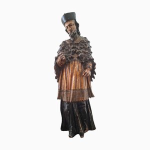 Baroque Figurative Sculpture, 1800s, Wood
