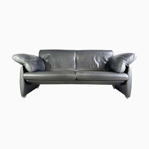 Canapé 2 Places DS 10/23 en Cuir Noir de de Sede