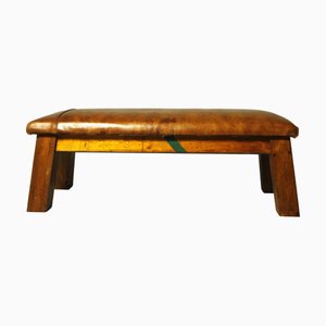 Banc de Gym en Cuir, 1950s