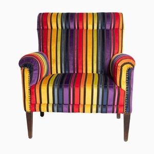 Antique Wilhelminian Armchair in Rainbow Design, 1890s