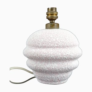 Art Deco Enamel Ceramic Globe Lamp, France, 1930s