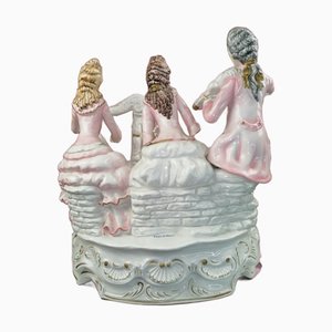 Large Figurine Group of Court Musicians from Capodimonte, 1950s