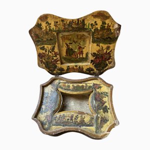 Scatola da lavoro veneziana laccata, metà XVIII secolo