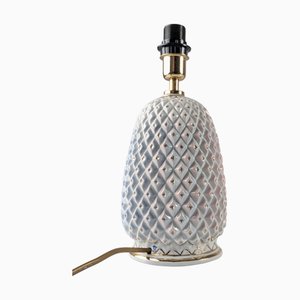 Pineapple Table Lamp in Porcelain with Iridescent and Gold Effect by Capodimonte