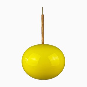 Teak Deckenlampe von Uno & Östen Kristiansson für Luxus Sweden, 1960er