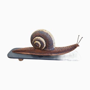 Vintage Small Ceramic Snail