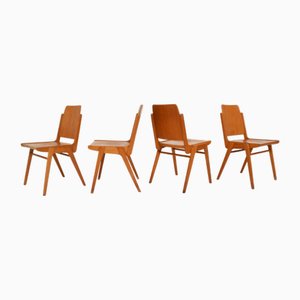 Stackable Austro Chairs by Franz Schuster for Wiesner Hager, Austria, 1959 , Set of 4